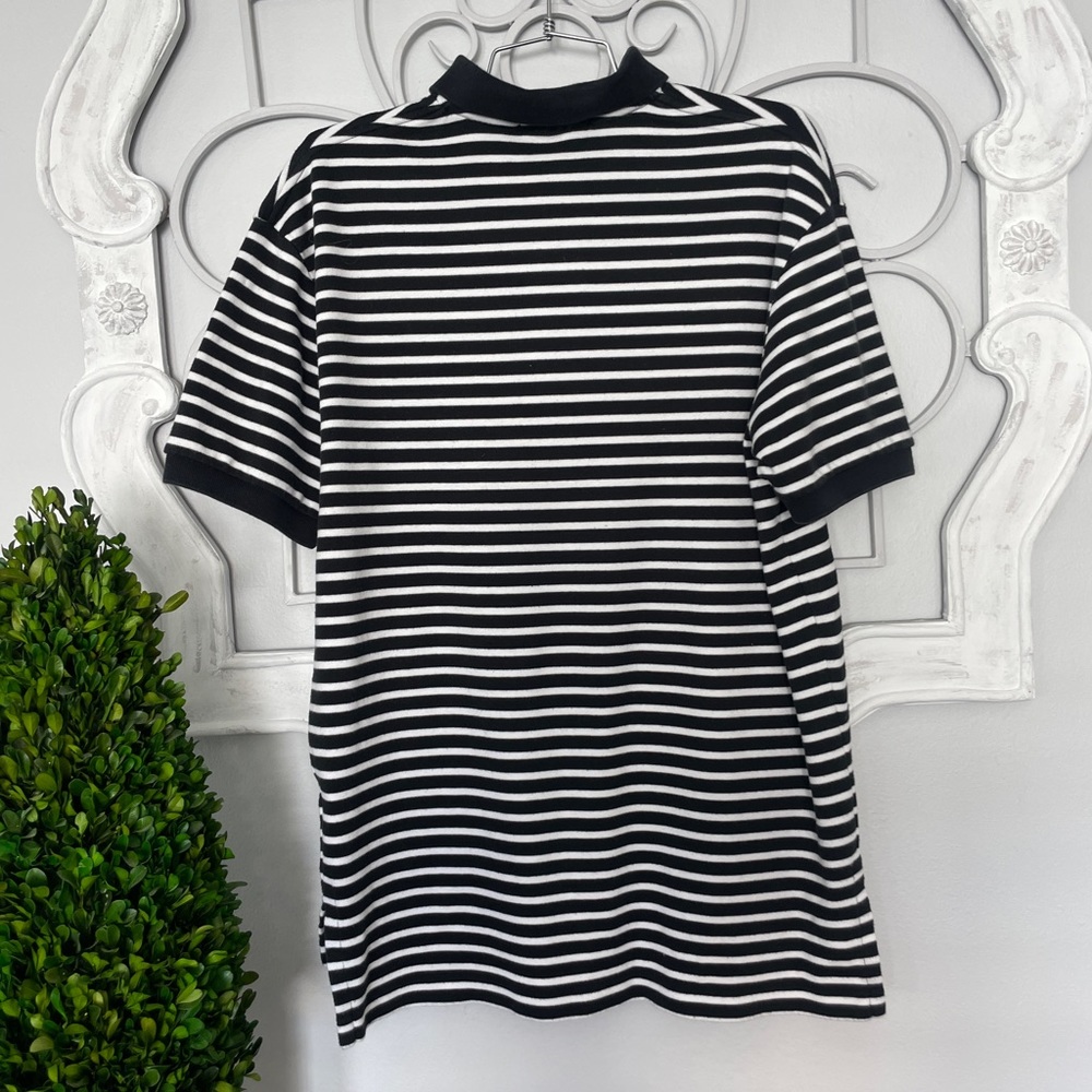 Polo by Ralph Lauren Black / White Polo Size Medium - Picture 2 of 4